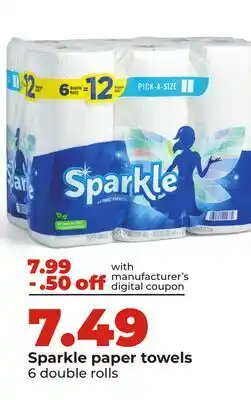 Hy-Vee Sparkle paper towels offer