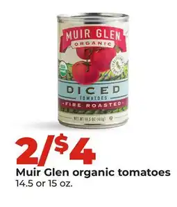 Hy-Vee Muir Glen organic tomatoes offer