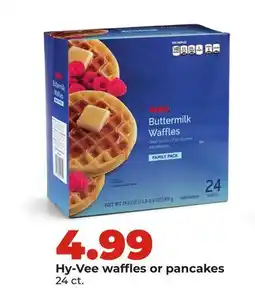 Hy-Vee Hy-Vee waffles or pancakes offer