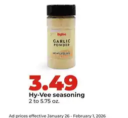 Hy-Vee Hy-Vee seasoning offer