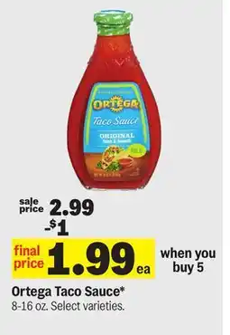 Meijer Ortega Taco Sauce offer