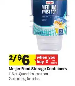 Meijer Meijer Food Storage Containers offer