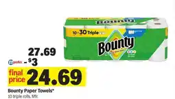 Meijer Bounty Paper Towels offer