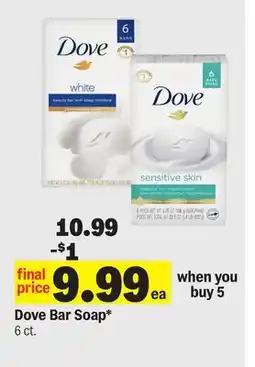 Meijer Dove Bar Soap offer