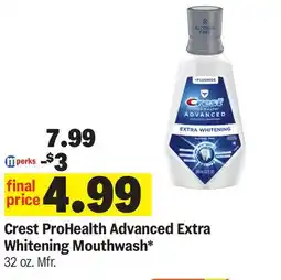 Meijer Crest ProHealth Advanced Extra Whitening Mouthwash offer