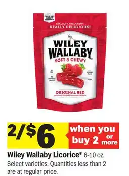 Meijer Wiley Wallaby Licorice offer