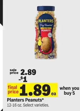 Meijer Planters Peanuts offer