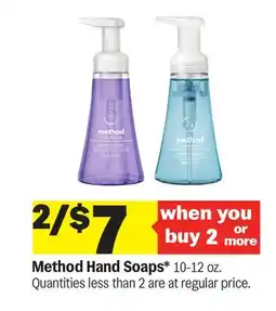 Meijer Method Hand Soaps offer