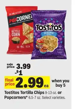 Meijer Tostitos Tortilla Chips 9-13 oz. or Popcorners 6.5-7 oz offer