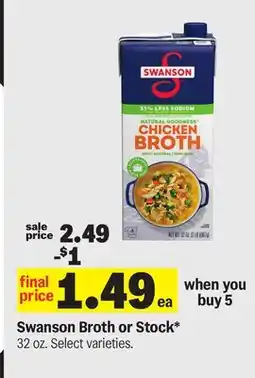 Meijer Swanson Broth or Stock offer