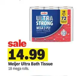 Meijer Meijer Ultra Bath Tissue offer
