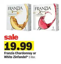 Meijer Franzia Chardonnay or White Zinfandel offer