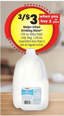 Meijer Meijer Infant Drinking Water offer