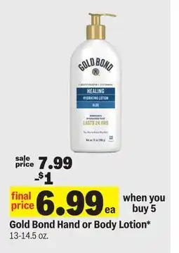 Meijer Gold Bond Hand or Body Lotion offer