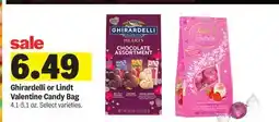 Meijer Ghirardelli or Lindt Valentine Candy Bag offer