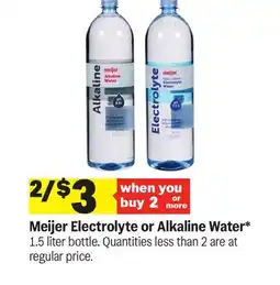 Meijer Meijer Electrolyte or Alkaline Water offer
