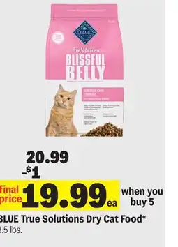 Meijer BLUE True Solutions Dry Cat Food offer