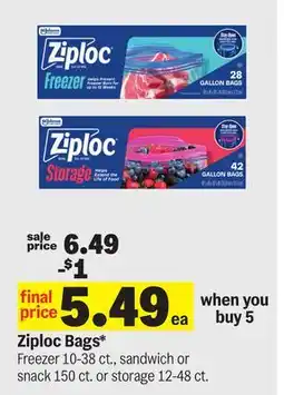 Meijer Ziploc Bags offer