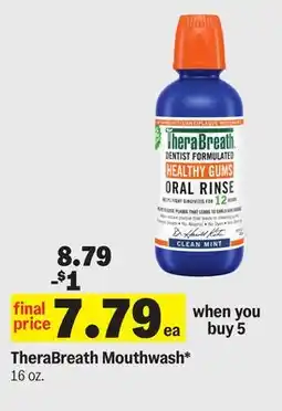 Meijer TheraBreath Mouthwash offer