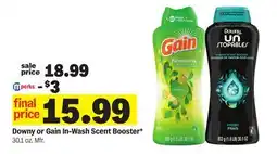Meijer Downy or Gain In-Wash Scent Booster offer
