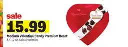 Meijer Medium Valentine Candy Premium Heart offer