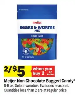 Meijer Meijer Non Chocolate Bagged Candy offer