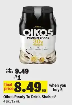 Meijer Oikos Ready To Drink Shakes offer