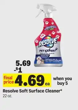 Meijer Resolve Soft Surface Cleaner offer