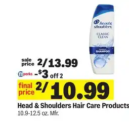 Meijer Head & Shoulders Hair Care Products offer