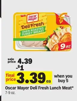 Meijer Oscar Mayer Deli Fresh Lunch Meat offer