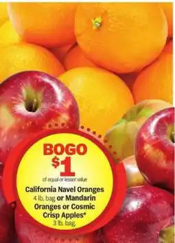 Meijer California Navel Oranges, Mandarin Oranges, Cosmic Crisp Apples offer