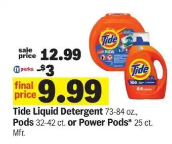 Meijer Tide Liquid Detergent offer