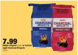 Meijer Meijer Original or Instant Light Charcoal Briquets offer