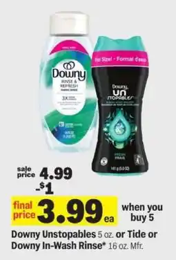 Meijer Downy Unstopables or Tide or Downy In-Wash Rinse offer