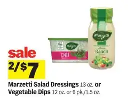 Meijer Marzetti Salad Dressings or Vegetable Dips offer