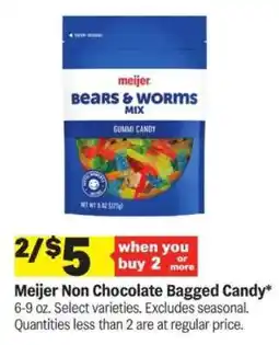 Meijer Meijer Bears & Worms Mix Gummi Candy offer