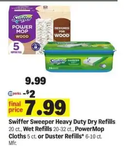 Meijer Swiffer Sweeper Heavy Duty Dry Refills offer