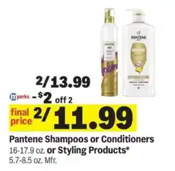 Meijer Pantene Shampoos or Conditioners or Styling Products offer