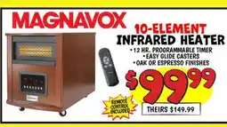 Ollie's MAGNAVOX INFRARED 10-ELEMENT HEATER offer
