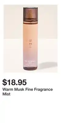 Bath & Body Works Warm Musk Fine Fragrance Mist offer