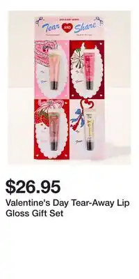 Bath & Body Works Valentine's Day Tear-Away Lip Gloss Gift Set offer