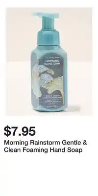 Bath & Body Works Morning Rainstorm Gentle & Clean Foaming Hand Soap offer