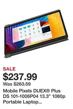 Office Depot Mobile Pixels DUEX Plus DS 101-1006P04 13.3 1080p Portable Laptop Monitor offer