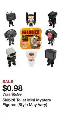 Game Stop Skibidi Toilet Mini Mystery Figures (Style May Vary) offer