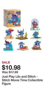 Game Stop Just Play Lilo and Stitch - Stitch Movie Time Collectible Figure offer
