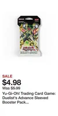 Game Stop Yu-Gi-Oh! Trading Card Game: Duelist's Advance Sleeved Booster Pack (10 Cards per Pack) offer