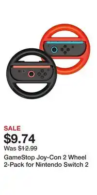 Game Stop GameStop Joy-Con 2 Wheel 2-Pack for Nintendo Switch 2 offer