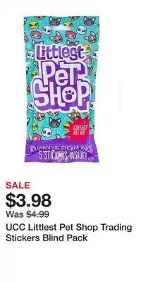 Game Stop UCC Littlest Pet Shop Trading Stickers Blind Pack offer