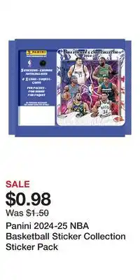 Game Stop Panini 2024-25 NBA Basketball Sticker Collection Sticker Pack offer