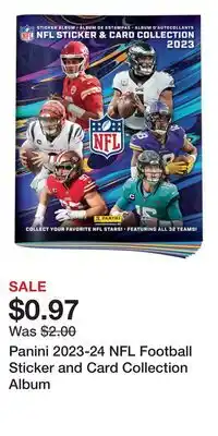 Game Stop Panini 2023-24 NFL Football Sticker and Card Collection Album offer